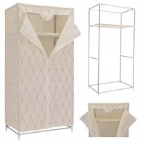 Garderoba Materiałowa Szafa Składana Na Ubrania Tekstylna Wieszak Półka