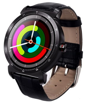 Garett, Smartwatch, GT20S, czarny, skórzany - Garett