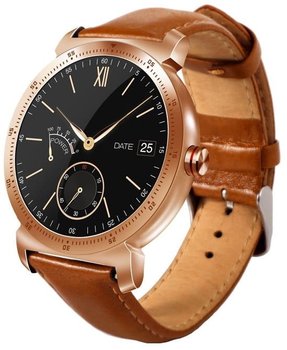 Garett, Smartwatch, GT20S, złoty, skórzany - Garett