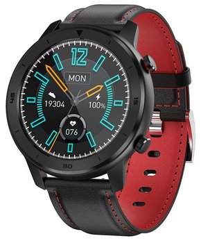Garett, Smartwatch, Men 5S, czarno-czerowny, skórzany - Garett