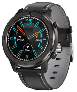 Garett, Smartwatch, Men 5S, czarny, skórzany - Garett