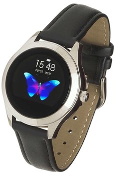 Garett, Smartwatch, Women Naomi, czarny, skórzany - Garett