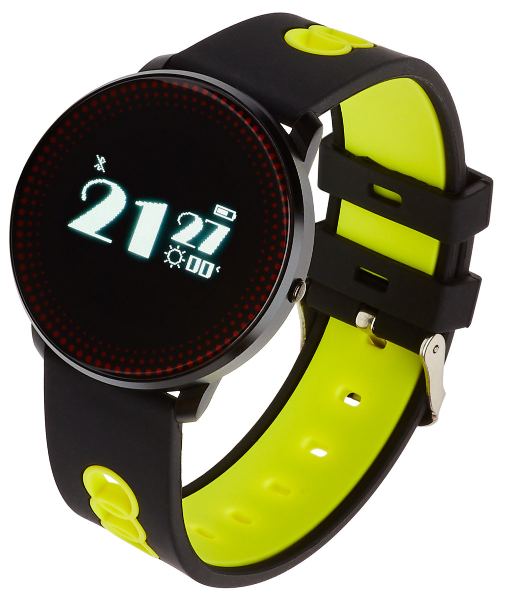 Zdjęcia - Smartwatche Garett , Smartwatch, Zegarek sportowy, Sport 14, czarno-żółty 