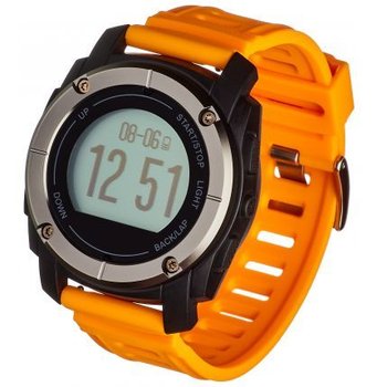 Garett, Smartwatch, Zegarek sportowy, Sport23 GPS, czarno-pomarańczowy - Garett
