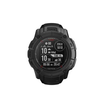 Garmin Instinct 2X Solar Tactical Edition Czarny - Wielofunkcyjny Zegarek Sportowy Z Latarką Led, Obsługą Wielopasmowego Gnss I Kalkulatorem Balistycznym Applied Ballistics - Inna marka