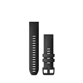 Garmin, Pasek Fenix 6S 20Mm Quickfit, Long Strap,Black Silicone 010-12942-00 - Garmin