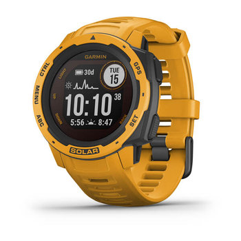 Garmin, Smartwatch, Instinct Solar, żółty, 010-02293-09 - Garmin