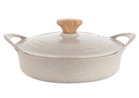 Garnek aluminiowy FLORINA Oslo 28CM 4L Kremowy