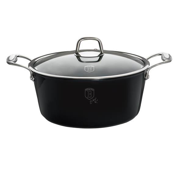 Garnek Berlinger Haus Black Royal Collection, czarny, 24 cm, BH/1677