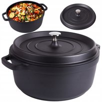 Garnek Brytfanna Pokrywka 6,6L Indukcja Aluminium