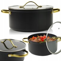 Garnek Do Gotowania 4,7L Aluminiowy Z Powłoka Nieprzywierającą Non-Stick