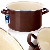 Garnek emaliowany BROWN 26 cm, 6,5 l