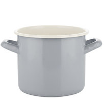 Garnek emaliowany Emalia Pleszew Polska Forte szary 2 l 15 cm