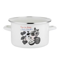 Garnek emaliowany Emalia Polska Pleszew Fruits by Mateusz Gessler 20 cm 3,75 l