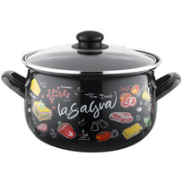 Garnek emaliowany Emalia Polska Pleszew Lasagna 18 cm 3 l