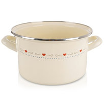 Garnek emaliowany kremowy TONCA 22 cm, 4 l