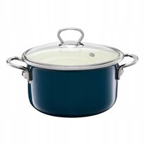 Garnek emaliowany okuwany Plus 16 cm EMALIA OLKUSZ