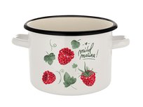 Garnek Emaliowany Prosty B/P Malina 16 Cm 2L Ua