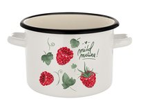 Garnek Emaliowany Prosty B/P Malina 20 Cm 4,5L Ua