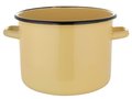 Garnek Emaliowany Prosty Gładki B/P Kremowy 22Cm 7L Ua - Florina