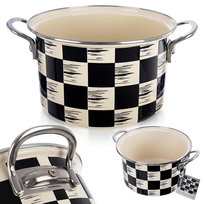 Garnek emaliowany SZACHOWNICA 20 cm, 3 l