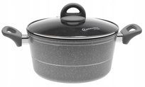 GARNEK MARMUROWY Szary 28cm INDUKCJA 6,8l 12044