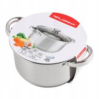 Garnek nierdzewny Stilio 20 cm 3,2 l Indukcja Gaz