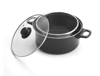 Garnek Solo do frytek z pokrywką i sitkiem 24x10,5 3,4 l - Feniks