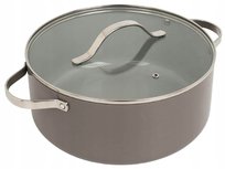Garnek + szklana pokrywka powłoka greblonowa 4,1l 24 cm nieprzywierający