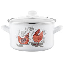 Garnek tradycyjny Emalia Pleszew Rubinka 3,7 l