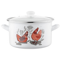 Garnek tradycyjny Emalia Pleszew Rubinka 4,7 l