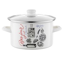 Garnek Tradycyjny Emaliowany Bonjour 2,65L 18Cm Indukc