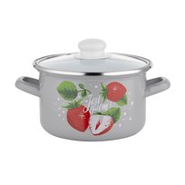 GARNEK TRADYCYJNY EMALIOWANY DŻEM 3L 18CM INDUKCJA