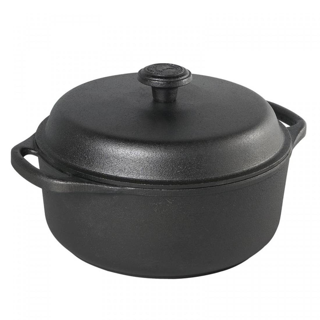 Garnek z pokrywą SKEPPSHULT, czarny, 4 l