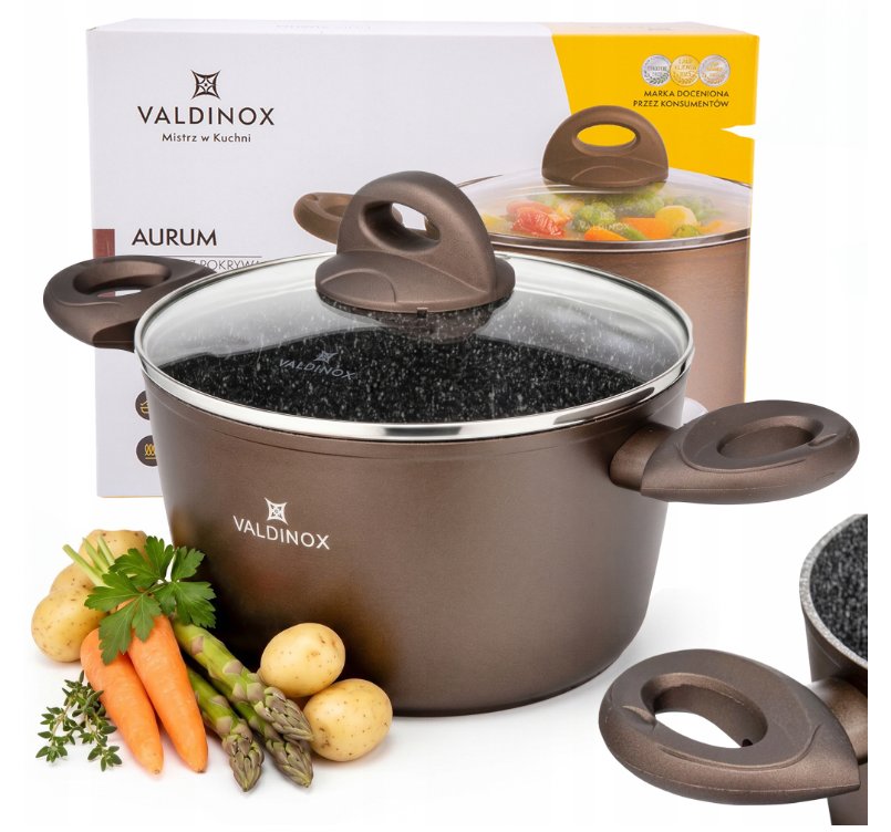 Garnek z pokrywą Valdinox Aurum, 24 cm 6 l