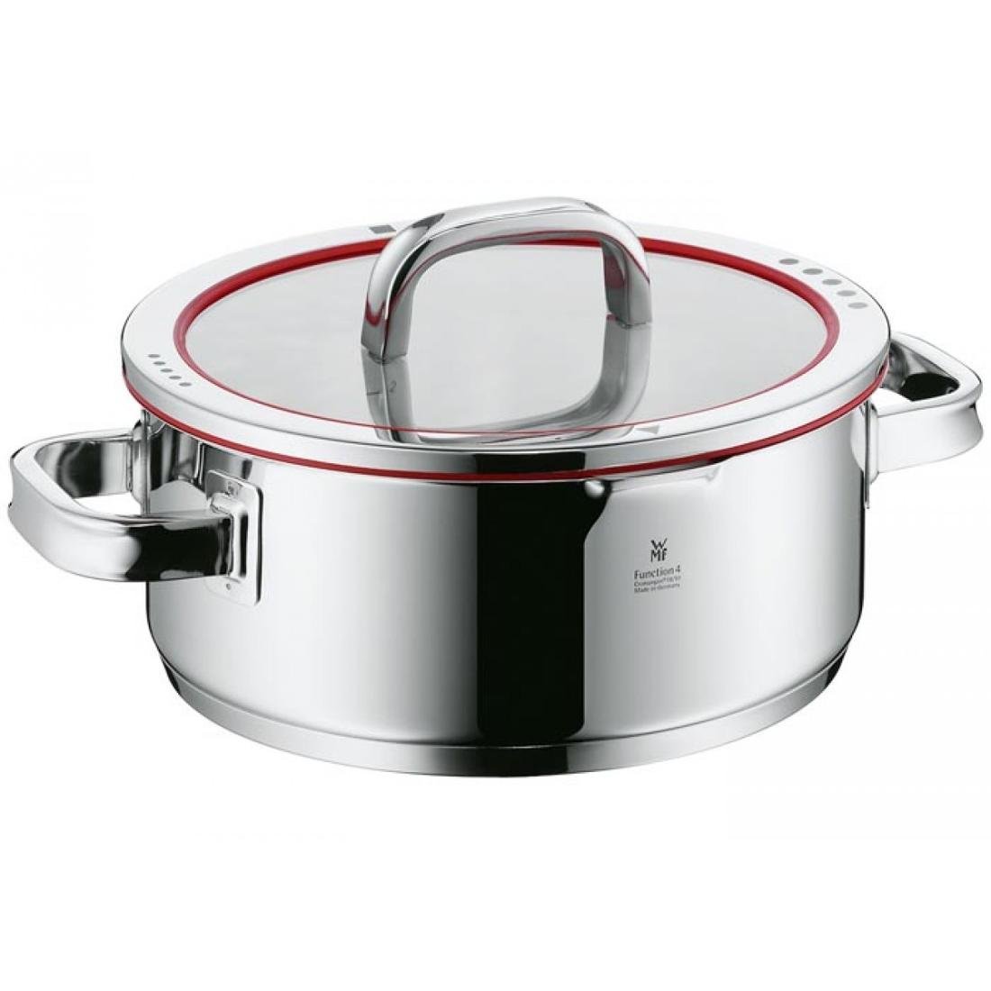Garnek z pokrywą WMF Function 4, srebrny, 4,1 l