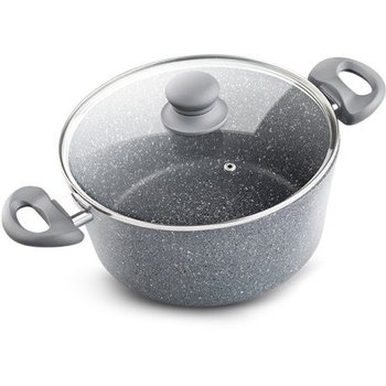 Garnek z pokrywką LAMART, szary, 4 l, 24 cm - Lamart