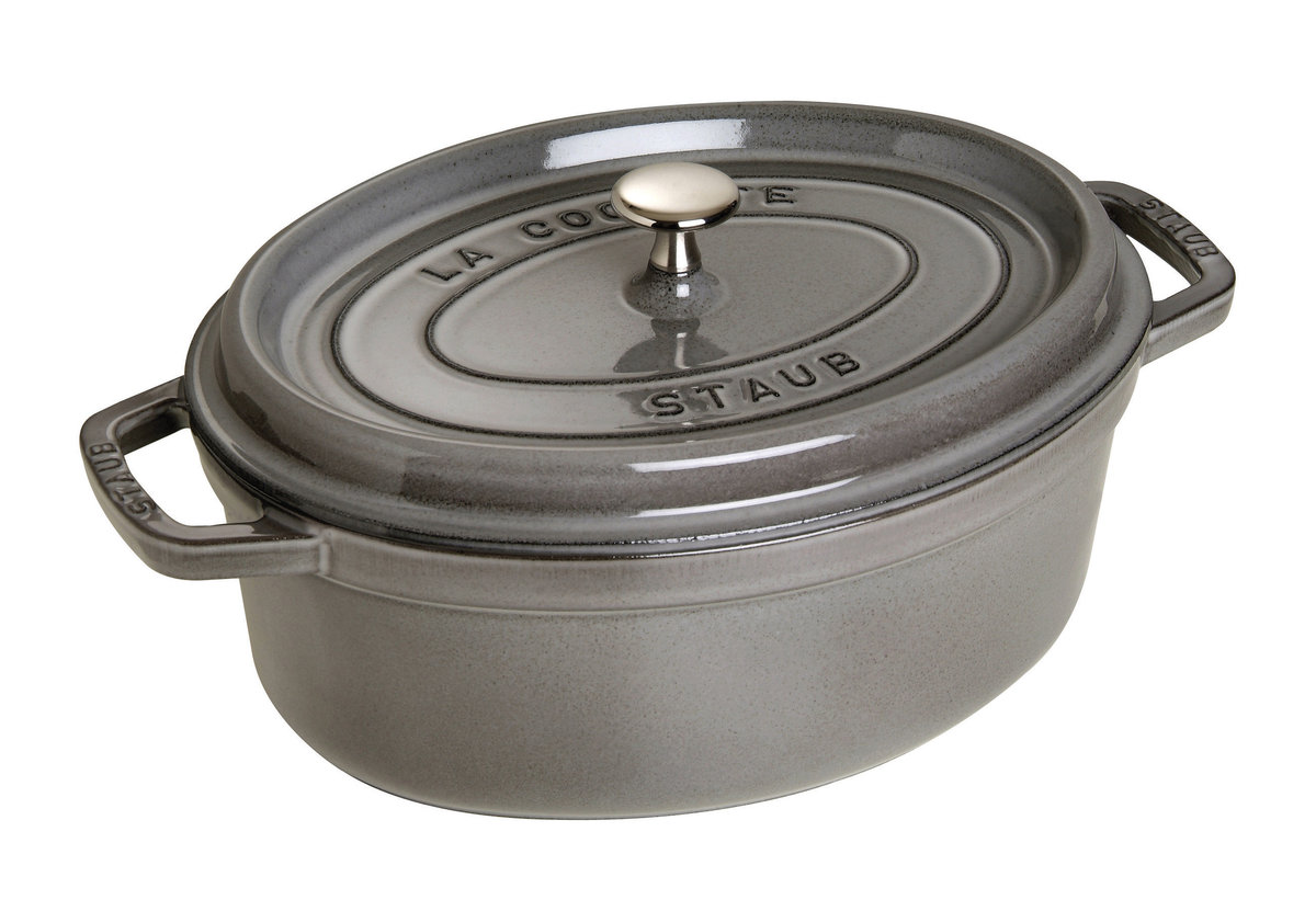 Staub Staub Garnek Żeliwny Owalny - 4.2 Ltr, Grafitowy