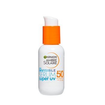 Garnier, Ambre Solaire Invisible Super UV, Serum ochronne do twarzy SPF50+, 30 ml - Garnier