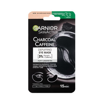 Garnier, Charcoal + Caffeine, płatki pod oczy redukujące opuchliznę, 5g - Garnier