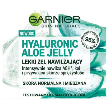 Garnier, Hyaluronic Aloe Jelly, lekki żel nawilżający do skóry normalnej i mieszanej, 50 ml - Garnier