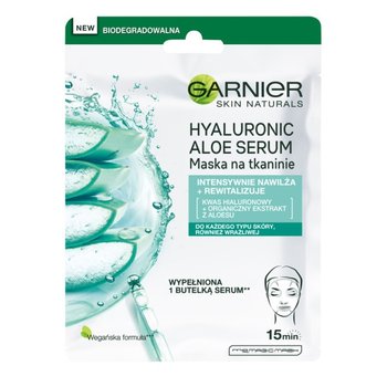 Garnier, Hyaluronic Aloe, maska na tkaninie z kwasem hialuronowym i organicznym ekstraktem z aloesu, 28 g - Garnier