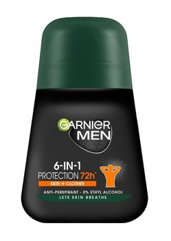 Garnier, Men, Dezodorant roll-on 6in1 Protection 72h Skin+Clothes, 50 ml - Garnier