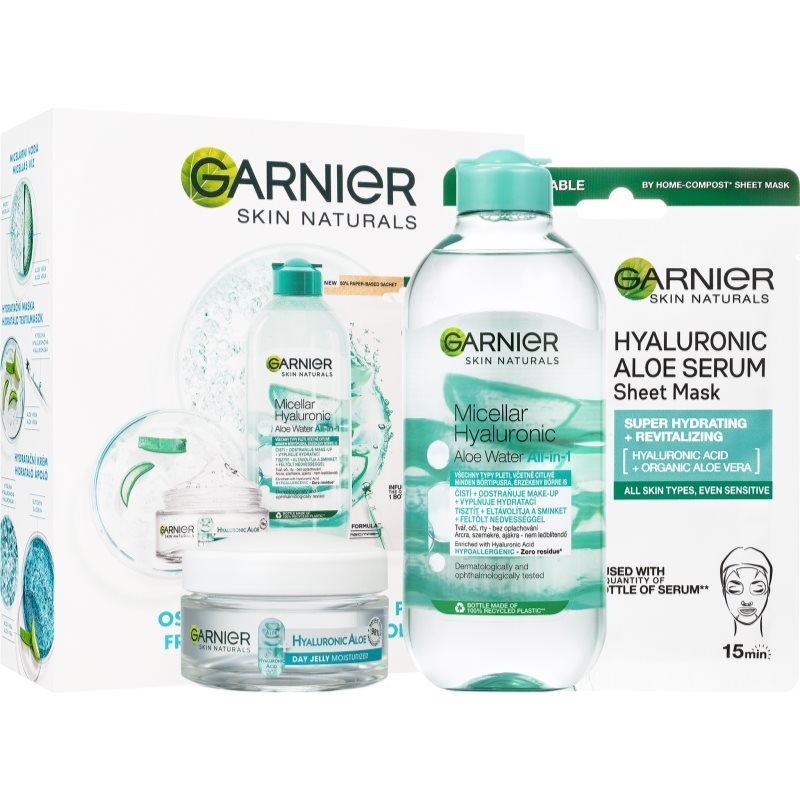 Empik Garnier, Skin Naturals Hyaluronic Aloe, Zestaw kosmetyków, 3 szt.