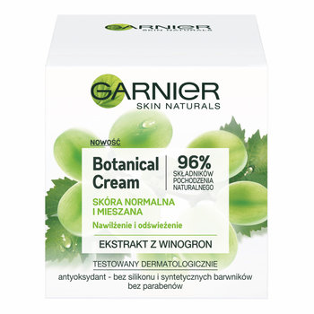 Garnier, Skin Naturals, Nawilżający krem dla skóry normalnej i mieszanej Ekstrakt z Winogron, 50 ml - Garnier