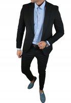 Garnitur męski dwuczęściowy komplet kolor czarny DJG06 - 56