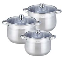 Garnki duże KLAUSBERG KB-7178, zestaw, 3 elementy