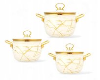 Garnki Emaliowane 6 el. Indukcja Gazowa - Wysoka Jakość MASTERPAN