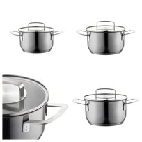 Garnki Florina Infinity 4 szt. stal nierdzewna srebrne indukcja gaz
