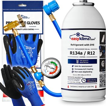 Gaz Do Napełniania Klimatyzacji W Aucie R134A + WĄŻ PRZEWÓD + RĘKAWICZKI - AGMI